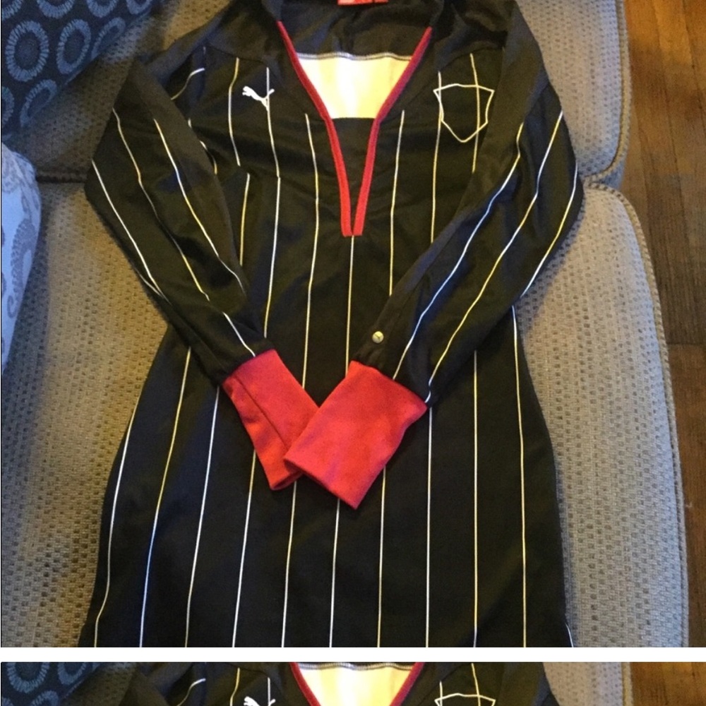 Puma Black Dress with Red and White Accents